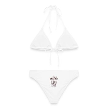 Lecker Bierchen Club Bier Spruch JGA Malle Bier - Frauen Bikini - Weiß - Hinten - AI Model Female 172 dark (172cm)