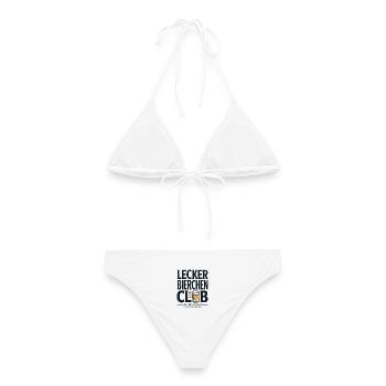 Lecker Bierchen Club Bier Spruch JGA Malle Bier - Frauen Bikini - Weiß - Hinten - AI Model Female 172 dark (172cm)
