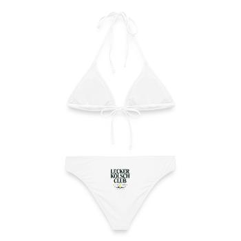 Lecker Kölsch Club Kölle Kölner Bier Brauhaus Köln - Frauen Bikini - Weiß - Hinten - AI Model Female 172 dark (172cm)