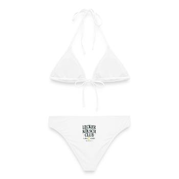 Lecker Kölsch Club Kölle Kölner Bier Brauhaus Köln - Frauen Bikini - Weiß - Hinten - AI Model Female 172 dark (172cm)