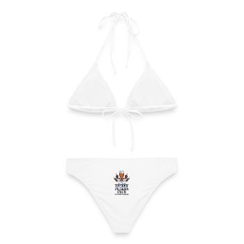 Bier Lecker Pilsken Club Ruhrpott Pils Bierchen - Frauen Bikini - Weiß - Hinten - AI Model Female 172 dark (172cm)