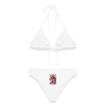  Backprint | Bier saufen, Bierparty Axolotl, - Frauen Bikini - Weiß - Hinten - AI Model Female 172 dark (172cm)