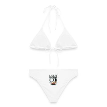 Würstchen Club Bratwurst Grillen JGA Grillmeister - Frauen Bikini - Weiß - Hinten - AI Model Female 172 dark (172cm)