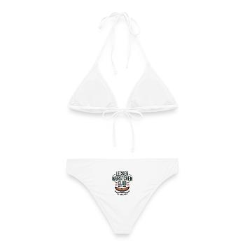 Würstchen Club Bratwurst Grillen JGA Grillmeister - Frauen Bikini - Weiß - Hinten - AI Model Female 172 dark (172cm)