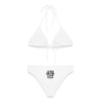 Lecker Schnäpschen Club Kneipe Saufen JGA Schnaps - Frauen Bikini - Weiß - Hinten - AI Model Female 172 dark (172cm)