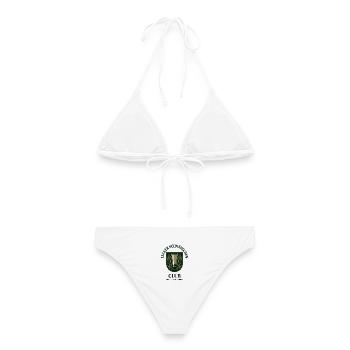 Lecker Schnäpschen Club Kneipe Saufen JGA Schnaps - Frauen Bikini - Weiß - Hinten - AI Model Female 172 dark (172cm)