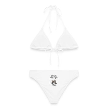 Sekt Lecker Sektchen Club Prosecco JGA Mädelsabend - Frauen Bikini - Weiß - Hinten - AI Model Female 172 dark (172cm)