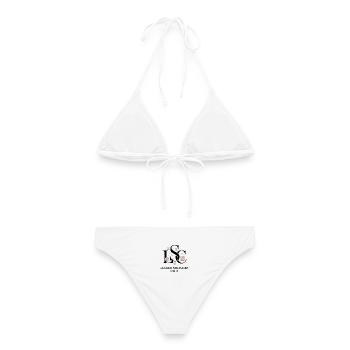 Sekt Lecker Sektchen Club Prosecco JGA Mädelsabend - Frauen Bikini - Weiß - Hinten - AI Model Female 172 dark (172cm)