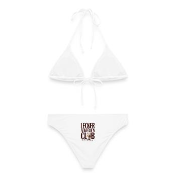 Sekt Lecker Sektchen Club Prosecco JGA Mädelsabend - Frauen Bikini - Weiß - Hinten - AI Model Female 172 dark (172cm)