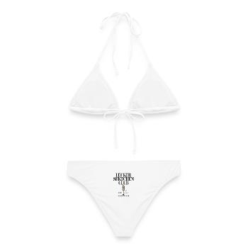 Sekt Lecker Sektchen Club Prosecco JGA Mädelsabend - Frauen Bikini - Weiß - Hinten - AI Model Female 172 dark (172cm)