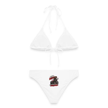 Still Behind Me Biker Humor - Frauen Bikini - Weiß - Hinten - AI Model Female 172 dark (172cm)