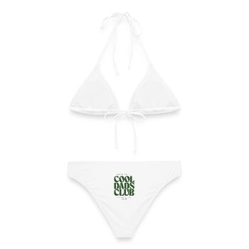 Cool Dads Club Papa Vatertag Geburtstag Kaffee - Frauen Bikini - Weiß - Hinten - AI Model Female 172 dark (172cm)