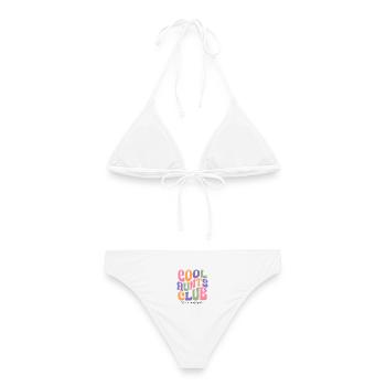 Cool Aunts Club Tante Aunt Gift Patentante Geburt - Frauen Bikini - Weiß - Hinten - AI Model Female 172 dark (172cm)