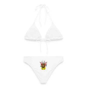 Patates chaudes frites Cuisson de cuisine - Bikini femme - blanc - Dos - AI Model Female 172 dark (172cm)