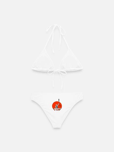 Paddler im Sonnenuntergang  - Frauen Bikini - Weiß