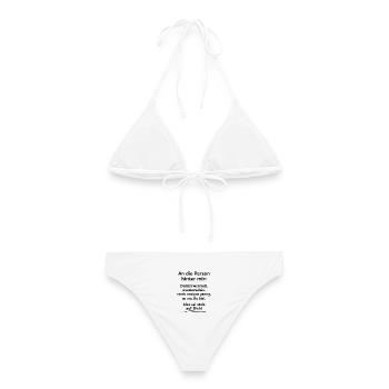 An Die Person Hinter Mir - Frauen Bikini - Weiß - Hinten - AI Model Female 172 dark (172cm)