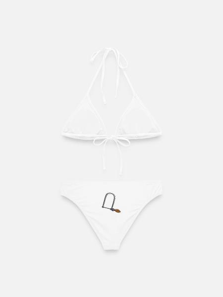 Laubsäge | fretsaw - Frauen Bikini - Weiß