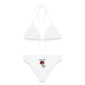 Football Allemagne Allemagne - Bikini femme - blanc - Dos - AI Model Female 172 dark (172cm)