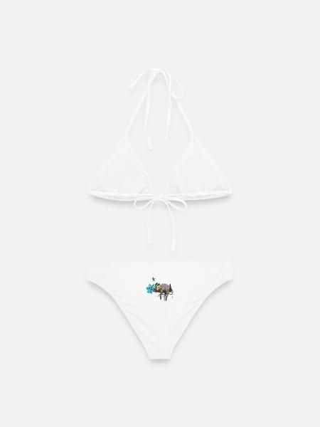 Faultier im Garten - Frauen Bikini - Weiß