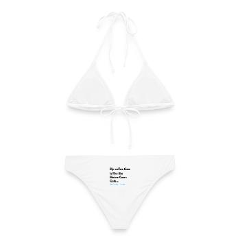 Kaffeezeit wie die Maine Coon Katzen - Frauen Bikini - Weiß - Hinten - AI Model Female 172 dark (172cm)
