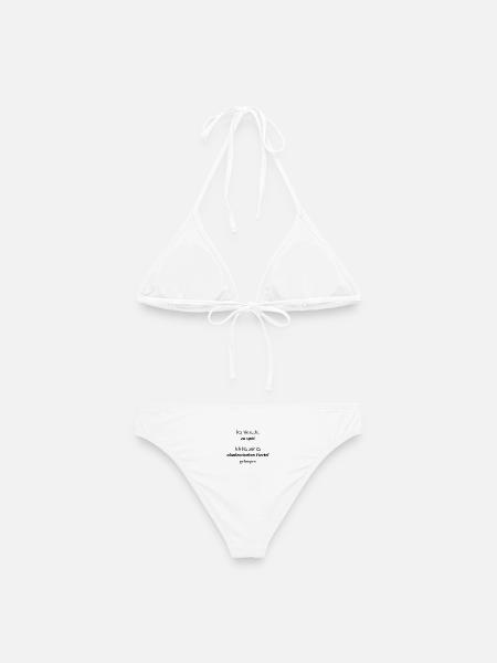 Unispruch "Ich bin nicht zu spät" Studenten - Frauen Bikini - Weiß
