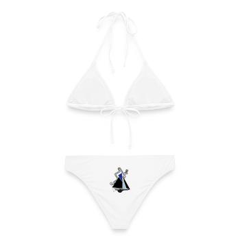 Parcours classique de régate de voilier Voilier Yacht - Bikini femme - blanc - Dos - AI Model Female 172 dark (172cm)