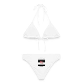 I Ching – Le créatif - Bikini femme - blanc - Dos - AI Model Female 172 dark (172cm)