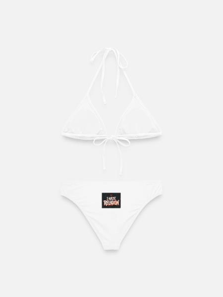 i hate religion - Frauen Bikini - Weiß