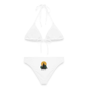 roads end - Women's Bikini - white - Back - AI Model Female 172 dark (172cm)