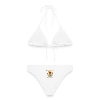 Chasing The Golden Hour – Cozy Autumn, Herbst - Frauen Bikini - Weiß - Hinten - AI Model Female 172 dark (172cm)