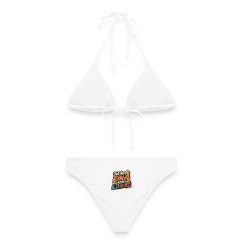 Ich kaufe ein A und möchte lösen - Frauen Bikini - Weiß - Hinten - AI Model Female 172 dark (172cm)