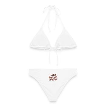 Harz Heimatliebe - Frauen Bikini - Weiß - Hinten - AI Model Female 172 dark (172cm)