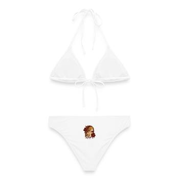Adopt Don’t Shop Dog & Cat - Frauen Bikini - Weiß - Hinten - AI Model Female 172 dark (172cm)