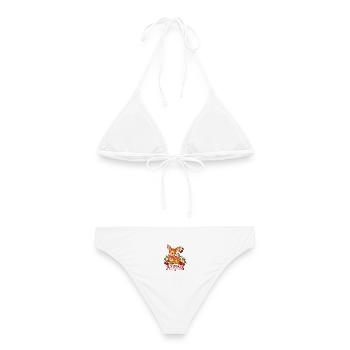 Animals Are Friends Fawn - Frauen Bikini - Weiß - Hinten - AI Model Female 172 dark (172cm)