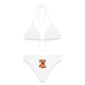 Fall Is My Personality Dachshund Puppy - Frauen Bikini - Weiß - Hinten - AI Model Female 172 dark (172cm)