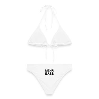 Plus basse - Bikini femme - blanc - Dos - AI Model Female 172 dark (172cm)