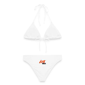250609 ART to go - Frauen Bikini - Weiß - Hinten - AI Model Female 172 dark (172cm)