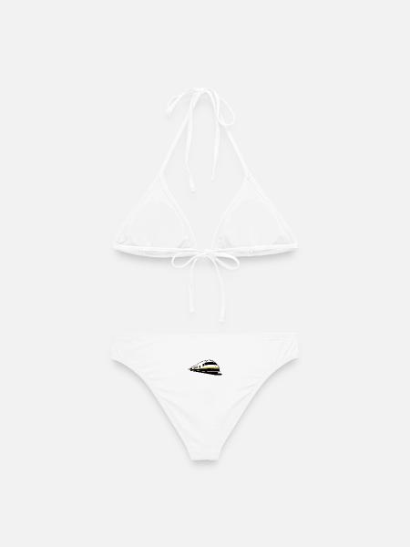 TRAIN - Zug - Chemin de fer - Frauen Bikini - Weiß