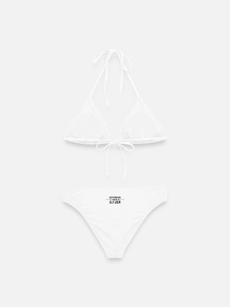 Achterbahnindermittesitzer - Frauen Bikini - Weiß