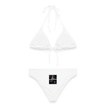 Astronaut im Schwarzen Loch - Frauen Bikini - Weiß - Hinten - AI Model Female 172 dark (172cm)