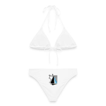 Voilier et cours de régate Voilier Voilier Voilier - Bikini femme - blanc - Dos - AI Model Female 172 dark (172cm)