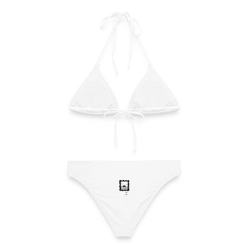 Fenêtre sur mer - Bikini femme - blanc - Dos - AI Model Female 172 dark (172cm)