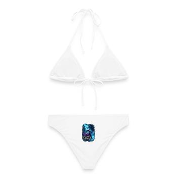 Empower Yourself – Zaubernde Kraft - Frauen Bikini - Weiß - Hinten - AI Model Female 172 dark (172cm)