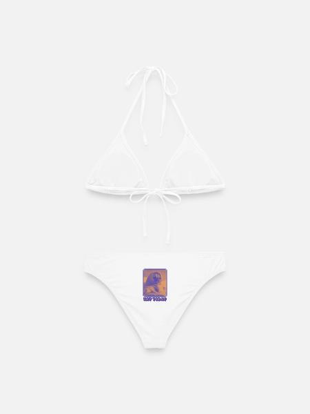 Not Today – Müder Mops Vibes - Frauen Bikini - Weiß