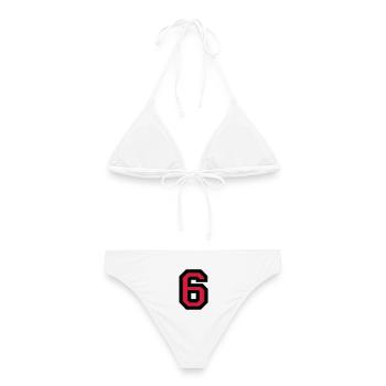 Le numéro 3 - Bikini femme - blanc - Dos - AI Model Female 172 dark (172cm)