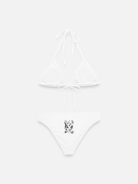Natur Liebe - Frauen Bikini - Weiß