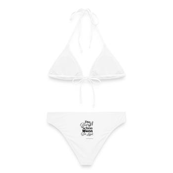 Tellement sympa quand on ment - Bikini femme - blanc - Dos - AI Model Female 172 dark (172cm)