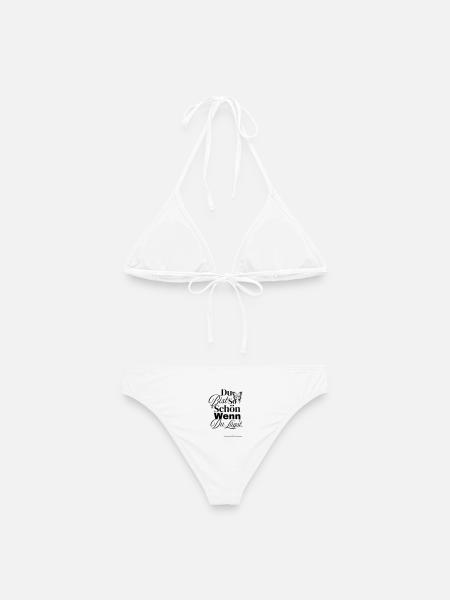So Schön Wenn Du Lügst - Frauen Bikini - Weiß
