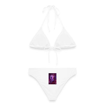 Sternzeichen Widder - Frauen Bikini - Weiß - Hinten - AI Model Female 172 dark (172cm)