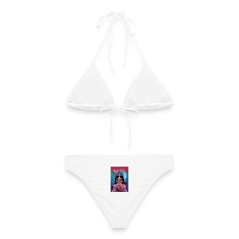 Female Rage Queen - Frauen Bikini - Weiß - Hinten - AI Model Female 172 dark (172cm)